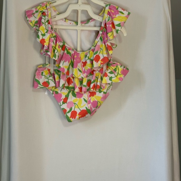 Janie & Jack Floral Ruffle Bikini Set size 3T - Picture 3 of 5